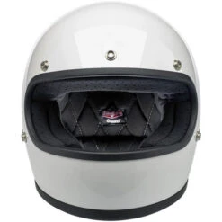 Biltwell Gringo Helmet ECE Solids -Motorcycle Helmet Store biltwell gringo helmet gloss white front 07184.1695524376