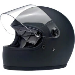 Biltwell Gringo S ECE Helmet Solids -Motorcycle Helmet Store biltwell gringo s ece 22 05 helmet flat black shield up 10964.1695522569