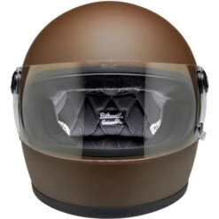 Biltwell Gringo S ECE Helmet Solids -Motorcycle Helmet Store biltwell gringo s ece 22 05 helmet flat chocolate front 20028.1695522675