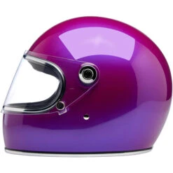 Biltwell Gringo S ECE Helmet Solids -Motorcycle Helmet Store biltwell gringo s ece 22 05 helmet metallic grape left 10347.1695522914