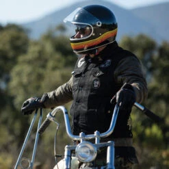 Biltwell Gringo S ECE Spectrum Helmet -Motorcycle Helmet Store biltwell gringo s helmet black spectrum worn side 06023.1585890272