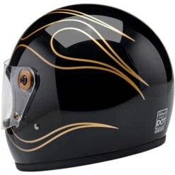 Biltwell Gringo S ECE R22.06 Flames Helmet -Motorcycle Helmet Store biltwell gringo s helmet gloss black flames back 50742.1695300396