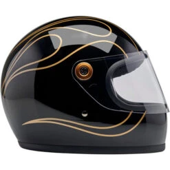 Biltwell Gringo S ECE R22.06 Flames Helmet -Motorcycle Helmet Store biltwell gringo s helmet gloss black flames right 40867.1695300383