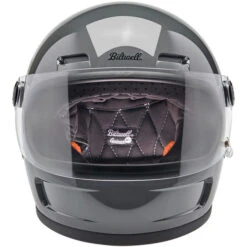 Biltwell Gringo SV Helmet -Motorcycle Helmet Store biltwell gringo sv helmet gloss storm grey front 25279.1695301040