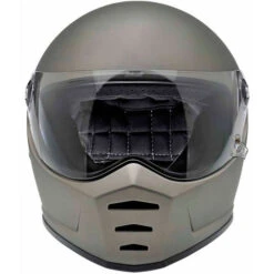 Biltwell Lane Splitter Helmet Solid -Motorcycle Helmet Store biltwell lane splitter flat titanium helmet front 17108.1586044952
