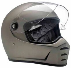 Biltwell Lane Splitter Helmet Solid -Motorcycle Helmet Store biltwell lane splitter flat titanium helmet right open 61282.1586044949