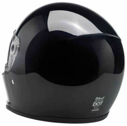 Biltwell Lane Splitter Helmet Solid -Motorcycle Helmet Store biltwell lane splitter gloss black helmet back 33146.1586044980