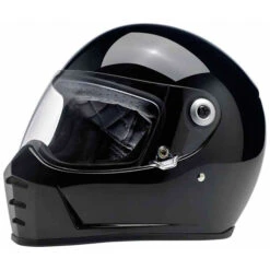 Biltwell Lane Splitter Helmet Solid -Motorcycle Helmet Store biltwell lane splitter gloss black helmet left 66477.1586044817