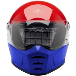 Biltwell Lane Splitter Podium Helmet -Motorcycle Helmet Store biltwell lane splitter helmet podium gloss red white blue front 23559.1695309471
