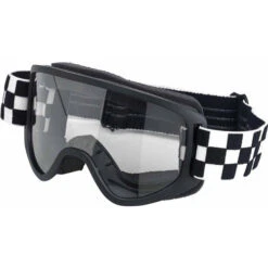 Biltwell Moto 2.0 Goggles -Motorcycle Helmet Store biltwell moto 2 checkers black goggles front 94256.1548160989