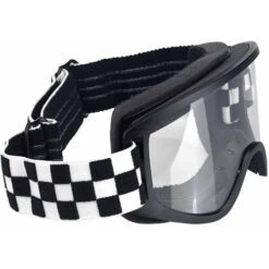 Biltwell Moto 2.0 Goggles -Motorcycle Helmet Store biltwell moto 2 checkers black goggles right 50437.1548160997