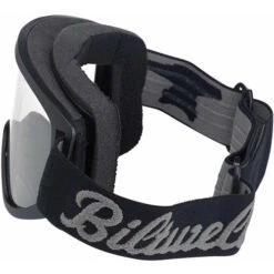 Biltwell Moto 2.0 Goggles -Motorcycle Helmet Store biltwell moto 2 script black goggles side 57782.1548161060