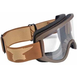Biltwell Moto 2.0 Goggles -Motorcycle Helmet Store biltwell moto 2 script chocolate goggles right 00422.1548161094