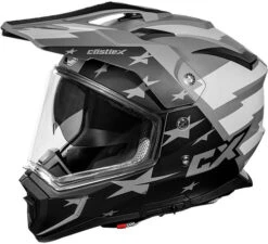 Castle CX200 Liberty Dual Sport Helmet -Motorcycle Helmet Store castle cx 200 liberty dual sport helmet matte Charcoal 24530.1674721898
