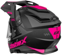 Castle CX200 Wrath Dual Sport Helmet -Motorcycle Helmet Store castle cx 200 wrath dual sport helmet matte pink glo back 94685.1674722173