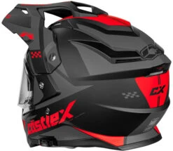 Castle CX200 Wrath Dual Sport Helmet -Motorcycle Helmet Store castle cx 200 wrath dual sport helmet matte red back 67370.1674722058
