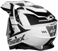 Castle CX200 Wrath Dual Sport Helmet -Motorcycle Helmet Store castle cx 200 wrath dual sport helmet matte white back 33299.1674722044