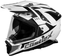 Castle CX200 Wrath Dual Sport Helmet -Motorcycle Helmet Store castle cx 200 wrath dual sport helmet matte white 28401.1674722035