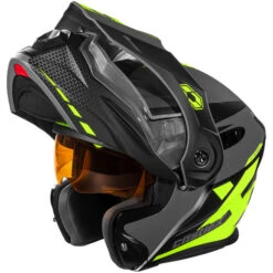 Castle X CX950 Diverge Helmet - Dual Shield -Motorcycle Helmet Store castle cx950 diverge helmet charcoal black hi vis dual shield visor up 44559.1637300492