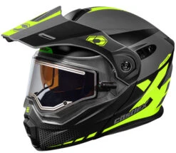 Castle X CX950 Diverge Helmet - Electric Shield -Motorcycle Helmet Store castle cx950 diverge helmet charcoal black hi vis electric shield 89630.1637300712