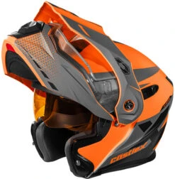 Castle X CX950 Diverge Helmet - Electric Shield -Motorcycle Helmet Store castle cx950 diverge helmet orange charcoal black electric shield visor up 96693.1637300653
