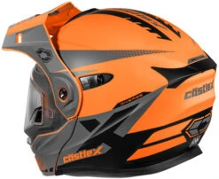 Castle X CX950 Diverge Helmet - Dual Shield -Motorcycle Helmet Store castle cx950 diverge helmet orange charcoal black silver dual shield back 13957.1637200440