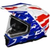 Castle X CX200 Liberty Helmet - Dual Shield -Motorcycle Helmet Store castle x cx200 liberty helmet dual shield blue white red 01279.1667856329