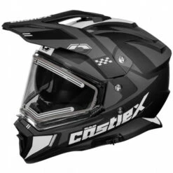 Castle X CX200 Wrath Helmet - Electric Shield -Motorcycle Helmet Store castle x cx200 wrath helmet electric shield black silver grey 47438.1667450617
