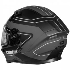 Castle X CX390 Atlas Helmet - Electric Shield -Motorcycle Helmet Store castle x cx390 atlas helmet dual shield black grey silver back 49175.1667441623