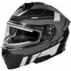 Castle X CX935 Raid Helmet - Electric Shield -Motorcycle Helmet Store castle x cx935 raid helmet electric shield black grey silver 51005.1667708750