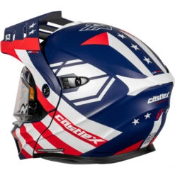 Castle X CX950 V2 General Snow Helmet - Dual Shield -Motorcycle Helmet Store castle x cx950 v2 general dual shield helmet red white blue back 66465.1698728232