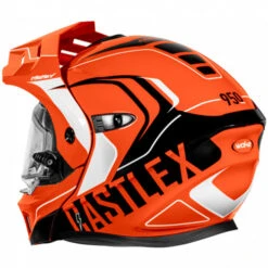 Castle X CX950 V2 Wake Helmet - Dual Shield -Motorcycle Helmet Store castle x cx950 v2 wake helmet dual shield orange black white back 29880.1667630370
