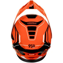 Castle X CX950 V2 Wake Helmet - Electric Shield -Motorcycle Helmet Store castle x cx950 v2 wake helmet dual shield orange black white top 02553.1667433636