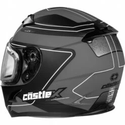 Castle X CX360 Atlas Youth Helmet - Dual Shield -Motorcycle Helmet Store castle x youth cx360 atlas helmet dual shield grey white black back 88467.1667727242