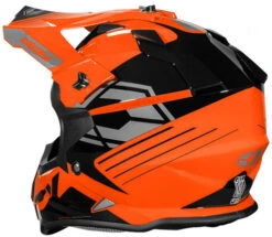 Castle X Youth Mode MX Sector Helmet -Motorcycle Helmet Store castle x youth mode mx sector helmet matte flo orange back 02100.1674682395