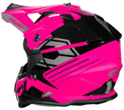 Castle X Youth Mode MX Sector Helmet -Motorcycle Helmet Store castle x youth mode mx sector helmet pink glo back 09673.1674822179