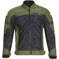 Cortech Aero-Flo Air Mens Jacket -Motorcycle Helmet Store cortech aero flo air jacket olive camo hi vis front 26973.1675816763