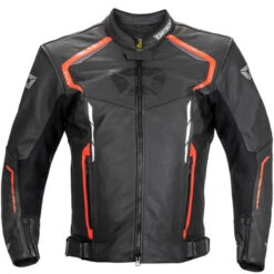 Cortech Chicane Jacket -Motorcycle Helmet Store cortech chicane leather jacket black red front 97465.1675819204