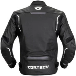 Cortech Chicane Jacket -Motorcycle Helmet Store cortech chicane leather jacket black white back 66382.1675819204