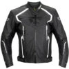 Cortech Chicane Jacket -Motorcycle Helmet Store cortech chicane leather jacket black white front 77833.1675819204