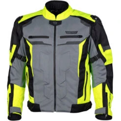 Cortech Hyper-Flo Air Mens Jacket -Motorcycle Helmet Store cortech hyper flo air mens jacket hi viz grey front 49292.1675818925