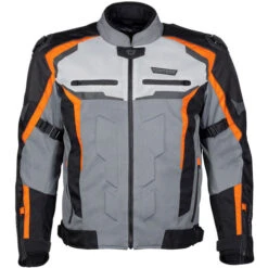 Cortech Hyper-Flo Air Mens Jacket -Motorcycle Helmet Store cortech hyper flo air mens jacket orange gray front 67746.1675818925