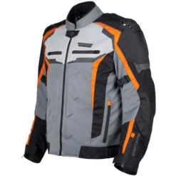Cortech Hyper-Flo Air Mens Jacket -Motorcycle Helmet Store cortech hyper flo air mens jacket orange gray side 68846.1675818925