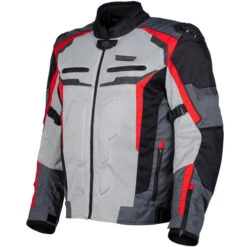 Cortech Hyper-Flo Air Mens Jacket -Motorcycle Helmet Store cortech hyper flo air mens jacket red gray front left 40884.1675818924