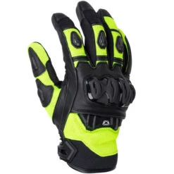 Cortech Hyper-Flo Air Mens Gloves -Motorcycle Helmet Store cortech mens hyperflo gloves hi vis front left 75658.1676072039