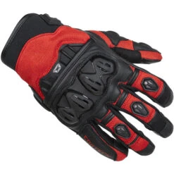 Cortech Hyper-Flo Air Mens Gloves -Motorcycle Helmet Store cortech mens hyperflo gloves red front 76307.1676072071