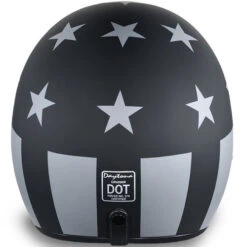 Daytona Cruiser Helmet Captain America -Motorcycle Helmet Store daytona cruiser captain america stealth helmet back 00797.1630474320