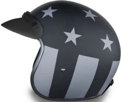 Daytona Cruiser Helmet Captain America -Motorcycle Helmet Store daytona cruiser captain america stealth helmet left 72801.1630474305