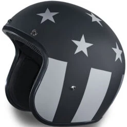 Daytona Cruiser Helmet Captain America -Motorcycle Helmet Store daytona cruiser captain america stealth helmet no visor 69857.1630474303