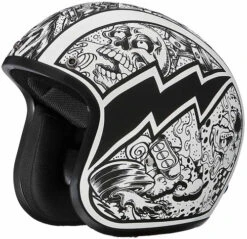 Daytona Cruiser 3/4 Open Face Helmet Graffiti -Motorcycle Helmet Store daytona cruiser graffiti helmet without visor 20444.1517462768
